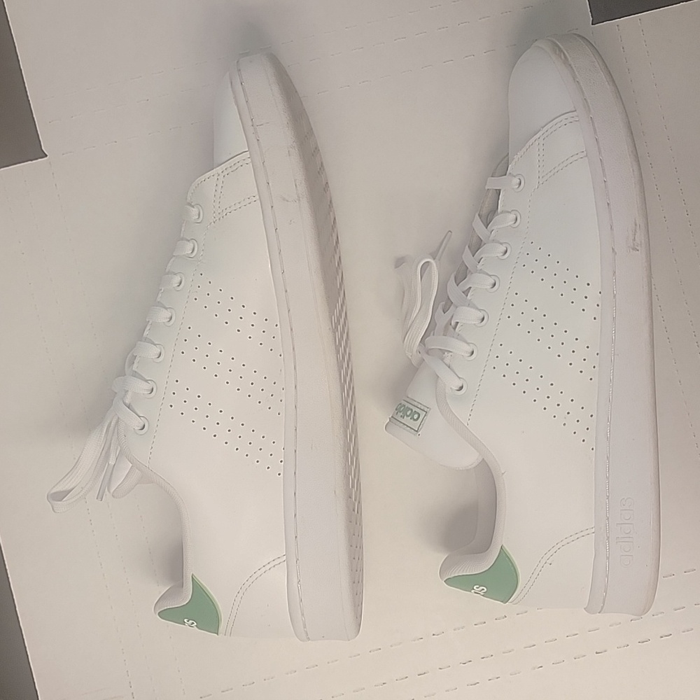 Adidas Stan Smith Mens 11.5 White / Kelly Green Sneakers Like New Condition